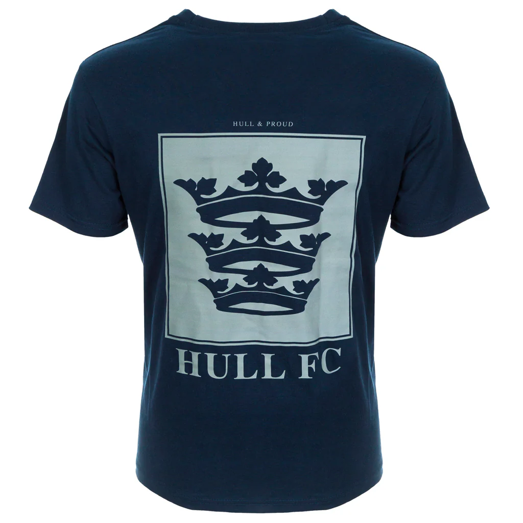Kids Hull FC Navy Square Tee - Image 3